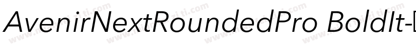 AvenirNextRoundedPro BoldIt字体转换